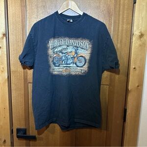 Harley-Davidson Tampa FL 2011 Graphic T-Shirt Men's XL Black Biker Tee‎